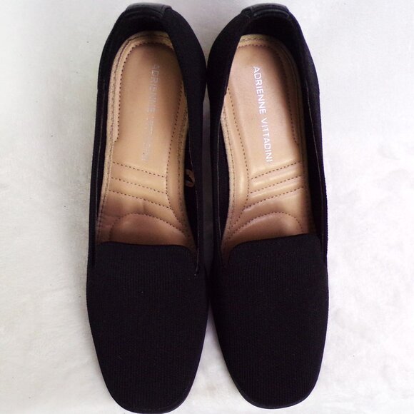 ADRIENNE VITTADINI 7M AV-BRITTINY black pumps fabric uppers cushioned insoles - Picture 9 of 13